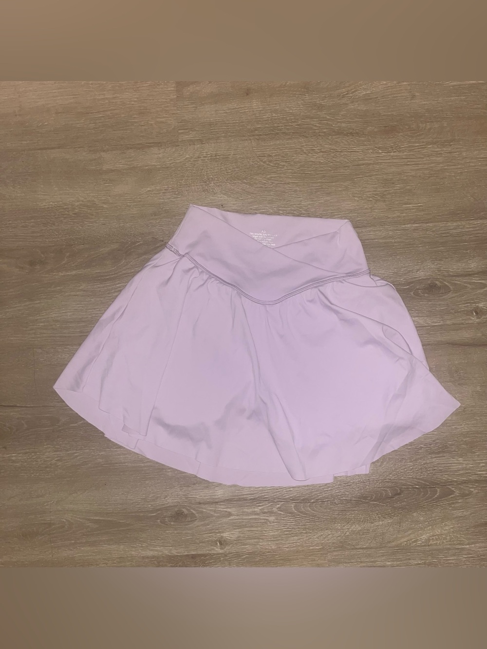 Pastel Lavender Crossover Waist Tennis Skort with Pockets Size XS (unbranded)